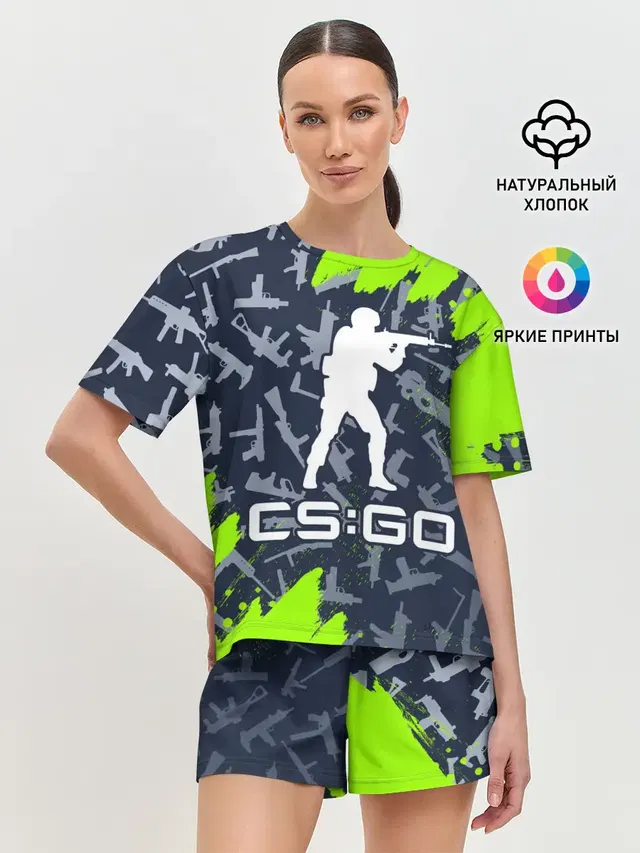Женская пижама с шортами