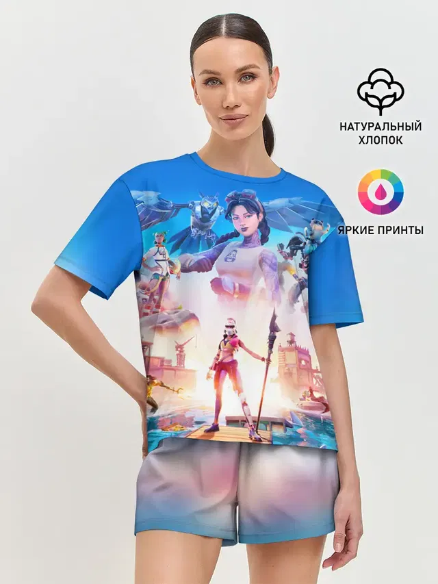 Женская пижама с шортами
