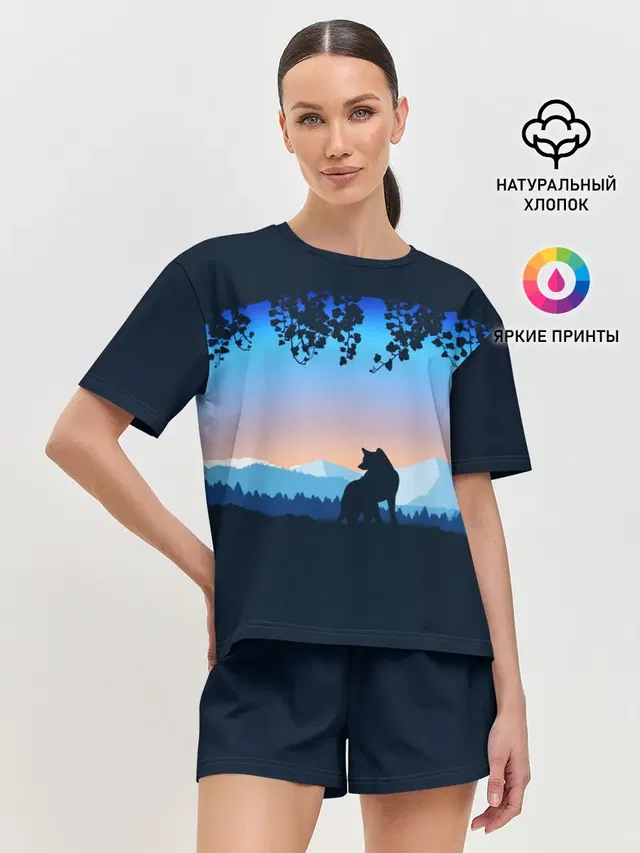 Женская пижама с шортами