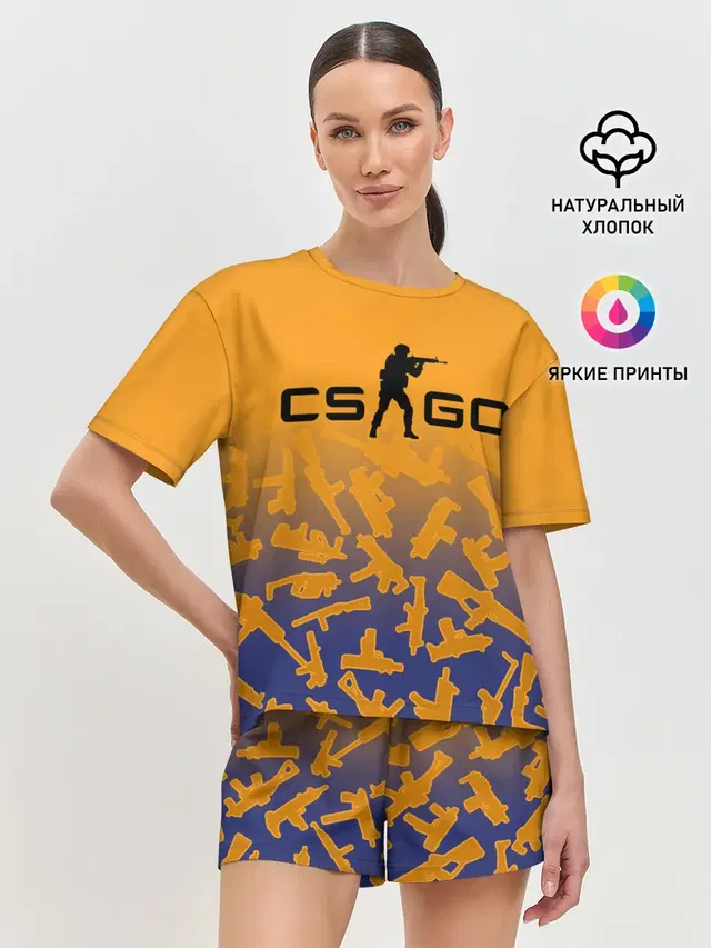 Женская пижама с шортами