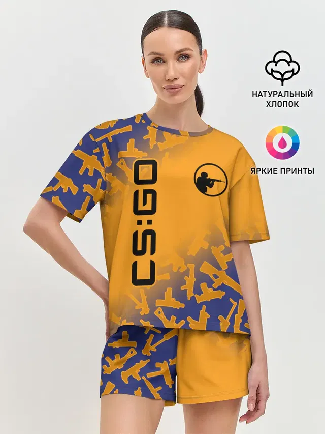 Женская пижама с шортами