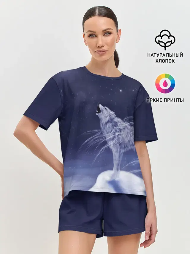 Женская пижама с шортами
