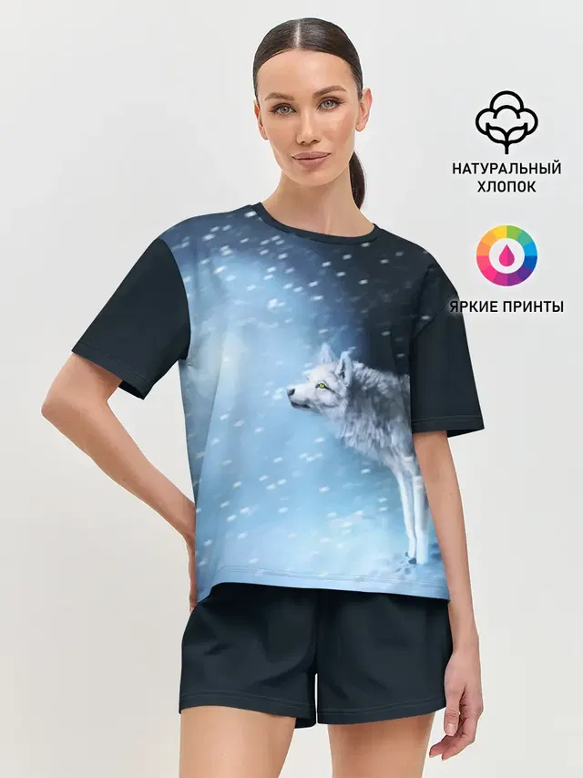 Женская пижама с шортами