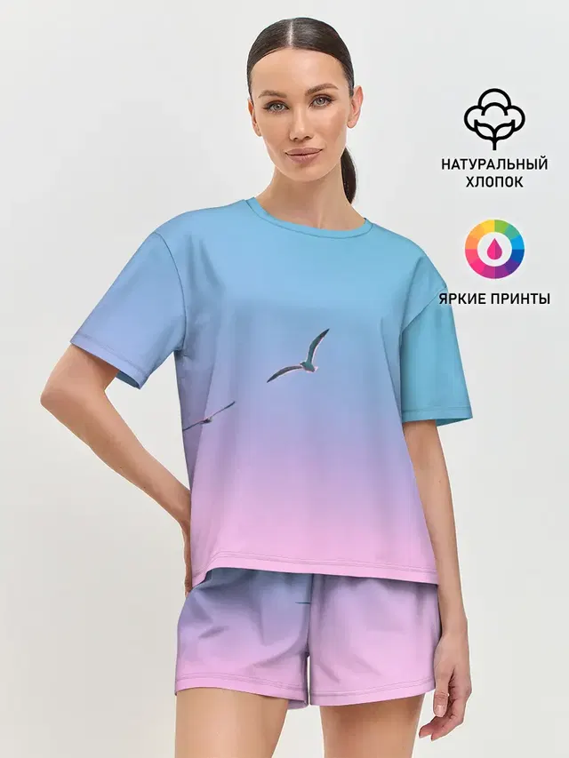 Женская пижама с шортами