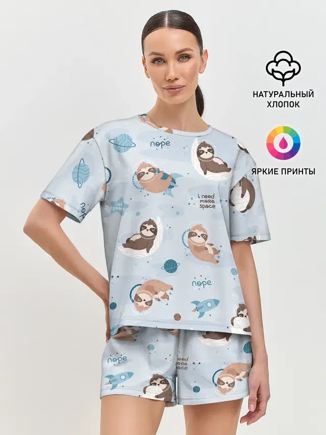 Женская пижама с шортами