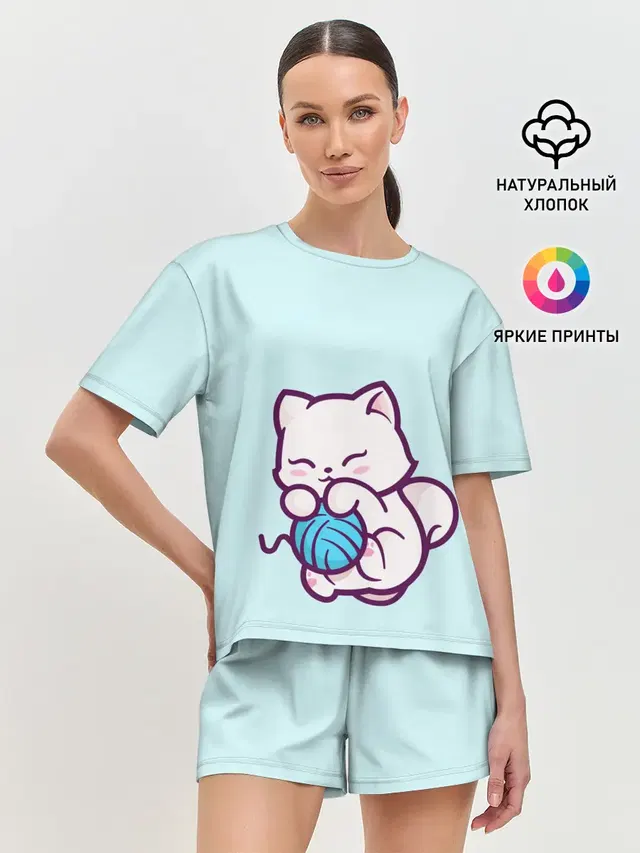 Женская пижама с шортами