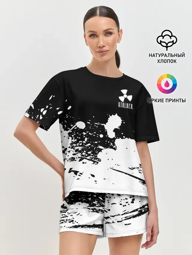 Женская пижама с шортами
