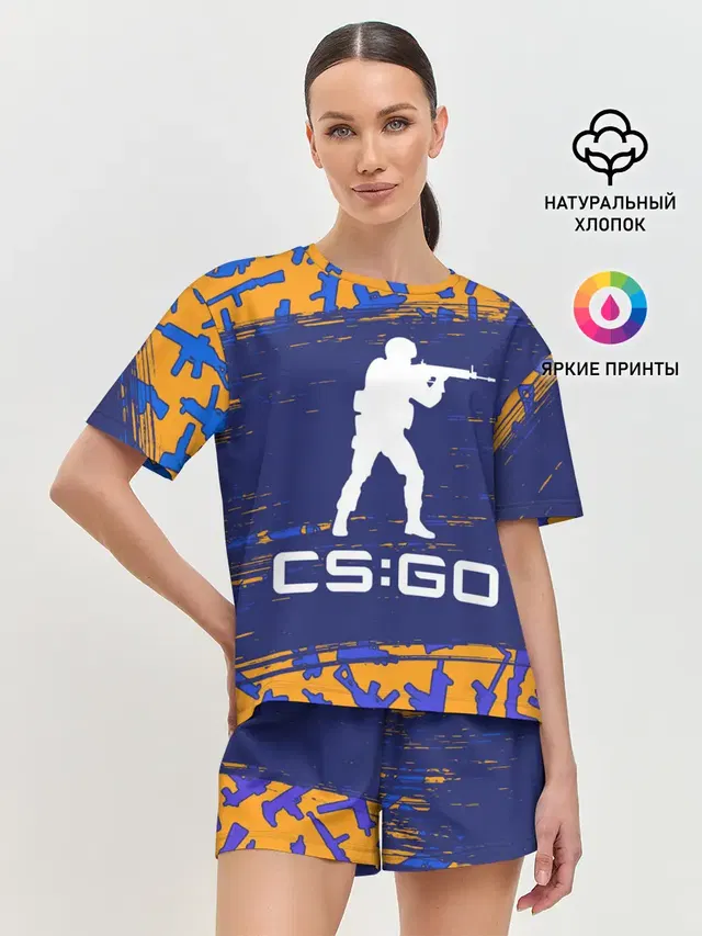 Женская пижама с шортами