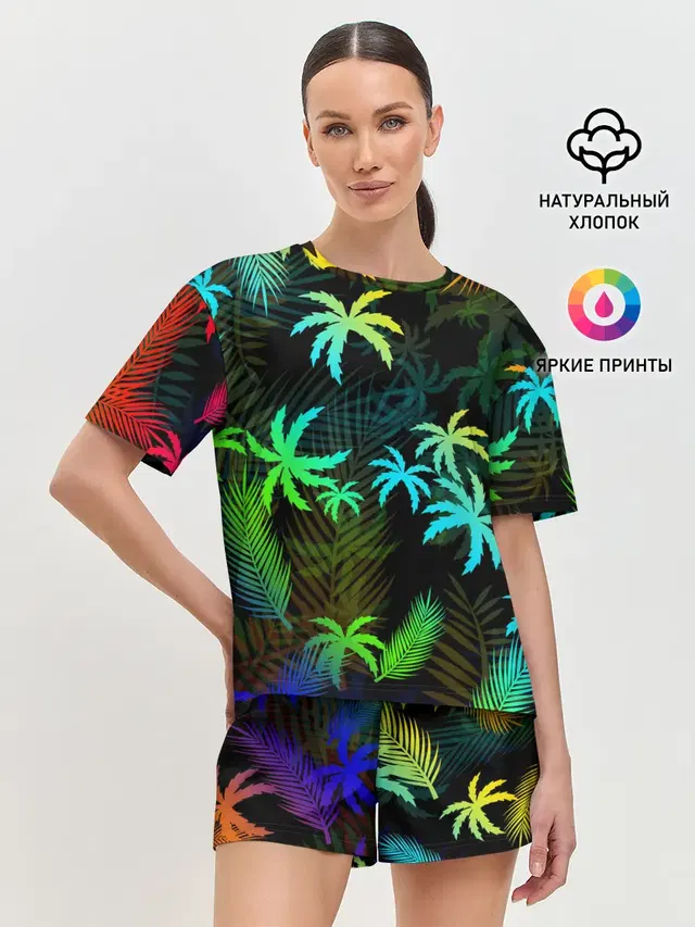 Женская пижама с шортами