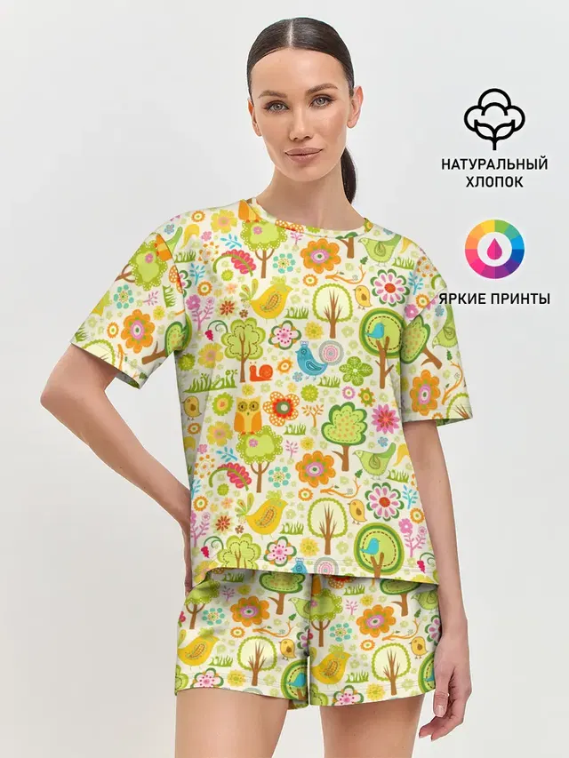 Женская пижама с шортами