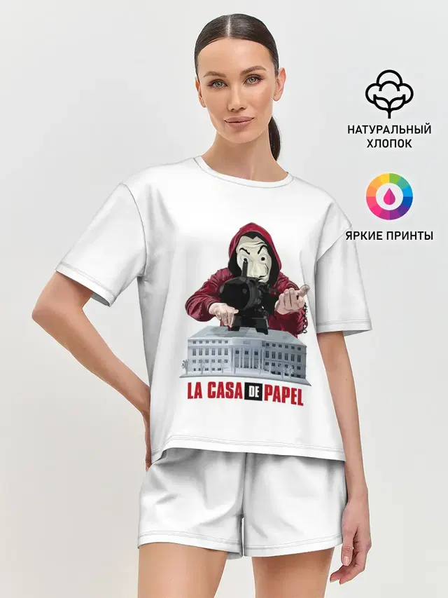 Женская пижама с шортами