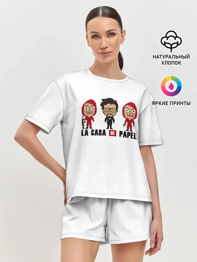 Женская пижама с шортами