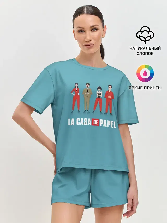 Женская пижама с шортами