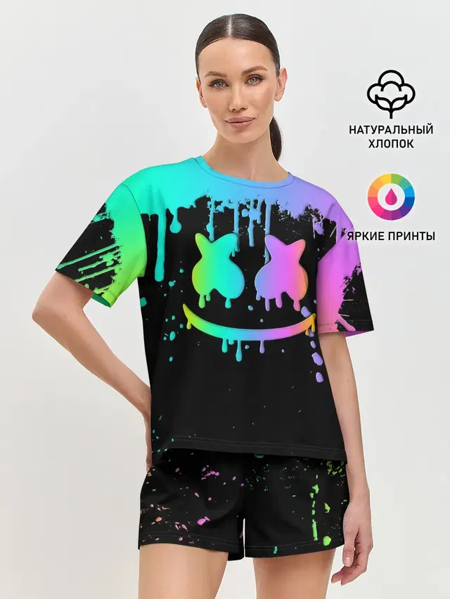 Женская пижама с шортами