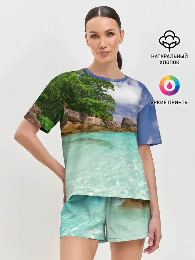 Женская пижама с шортами