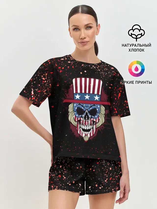 Женская пижама с шортами