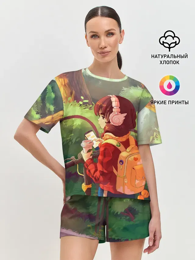 Женская пижама с шортами