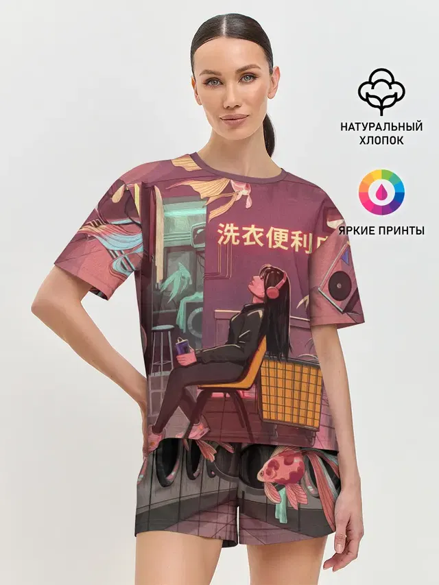 Женская пижама с шортами
