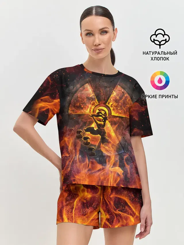 Женская пижама с шортами