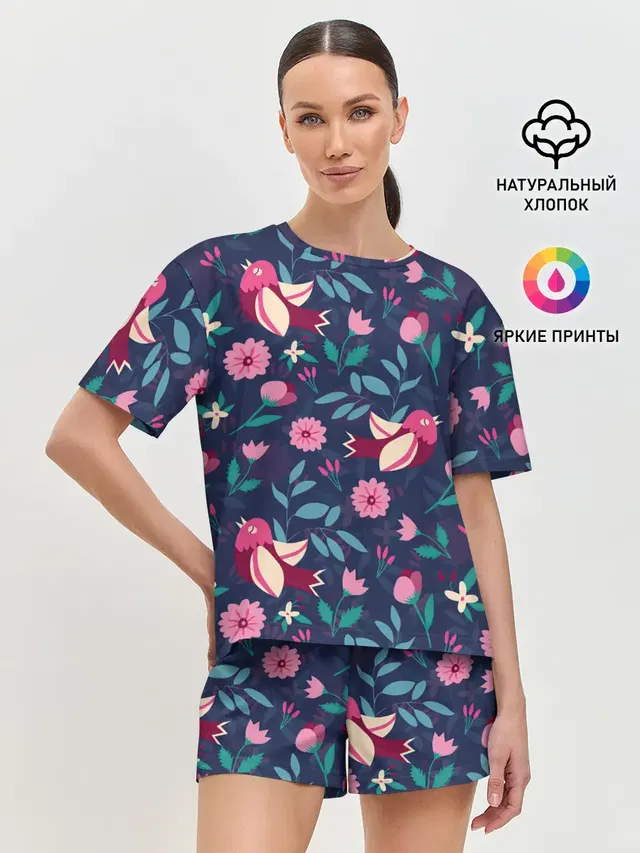 Женская пижама с шортами