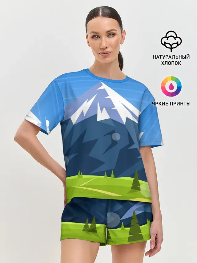 Женская пижама с шортами