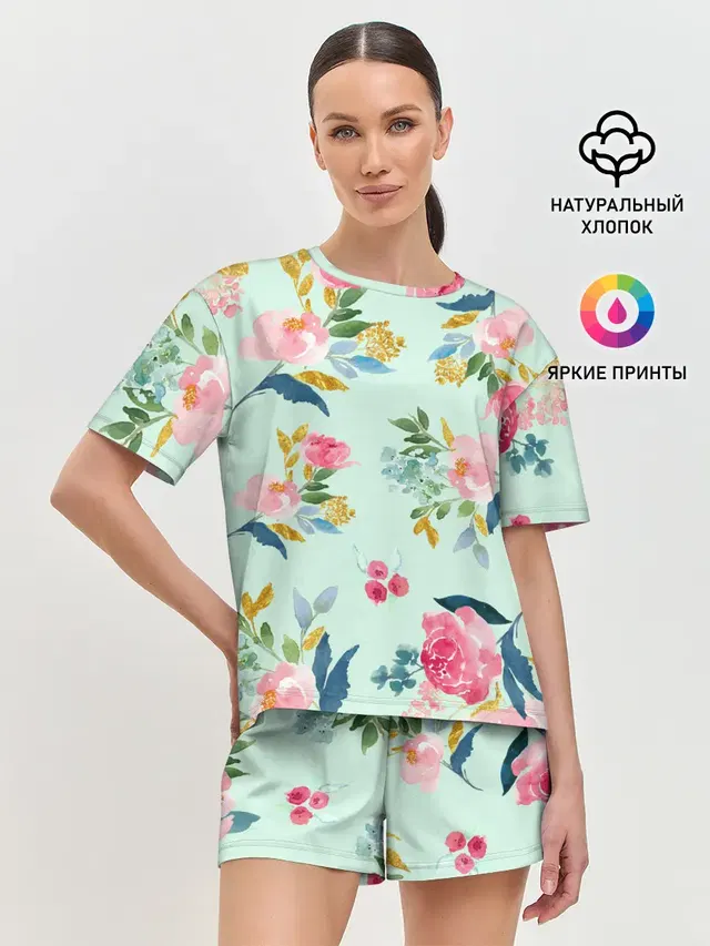 Женская пижама с шортами