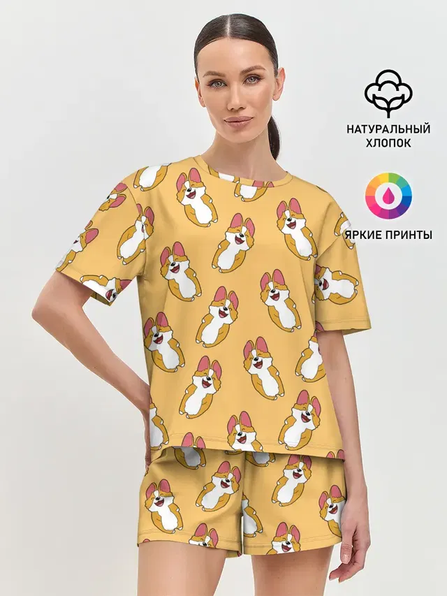 Женская пижама с шортами