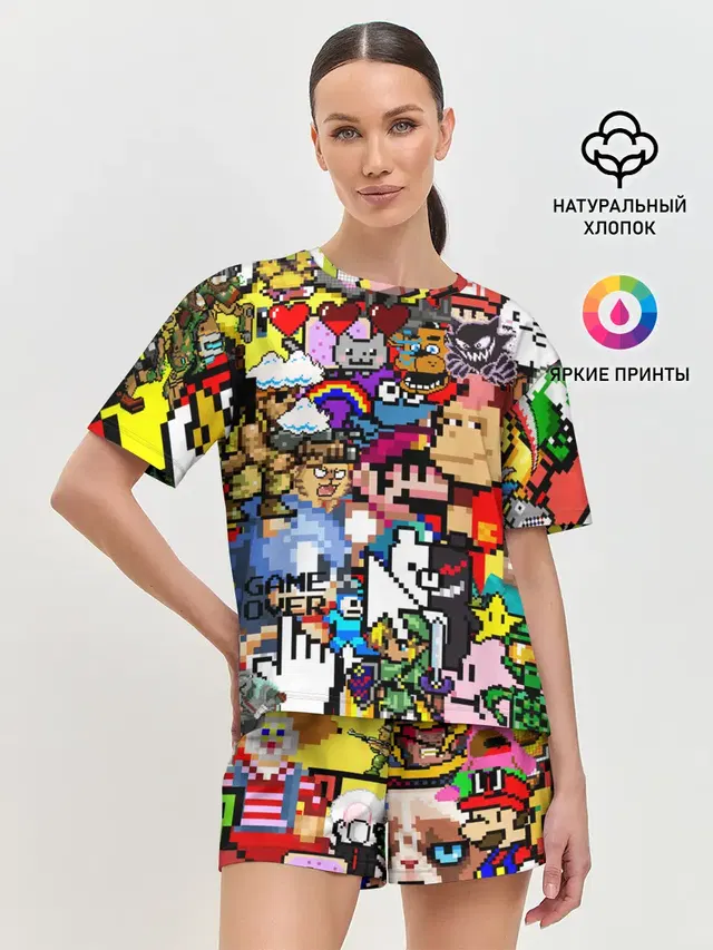 Женская пижама с шортами