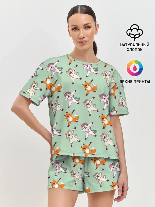 Женская пижама с шортами