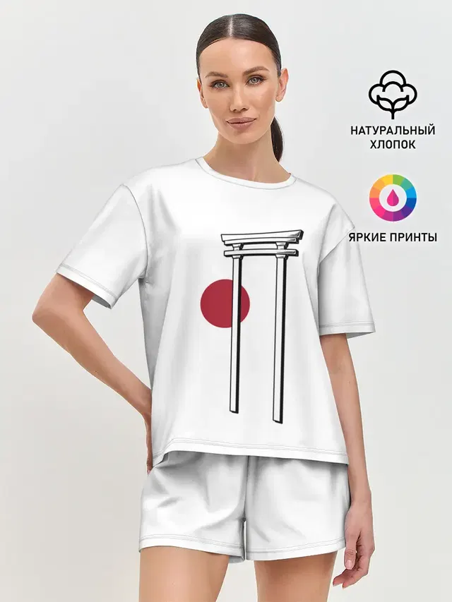 Женская пижама с шортами
