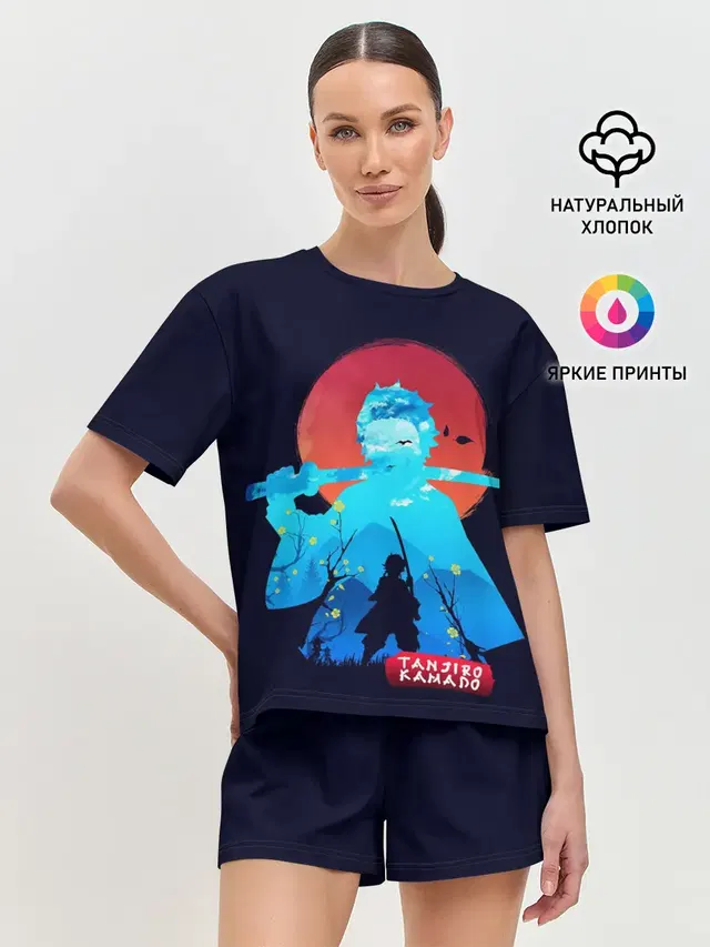 Женская пижама с шортами