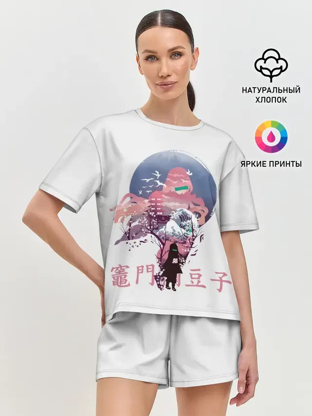 Женская пижама с шортами