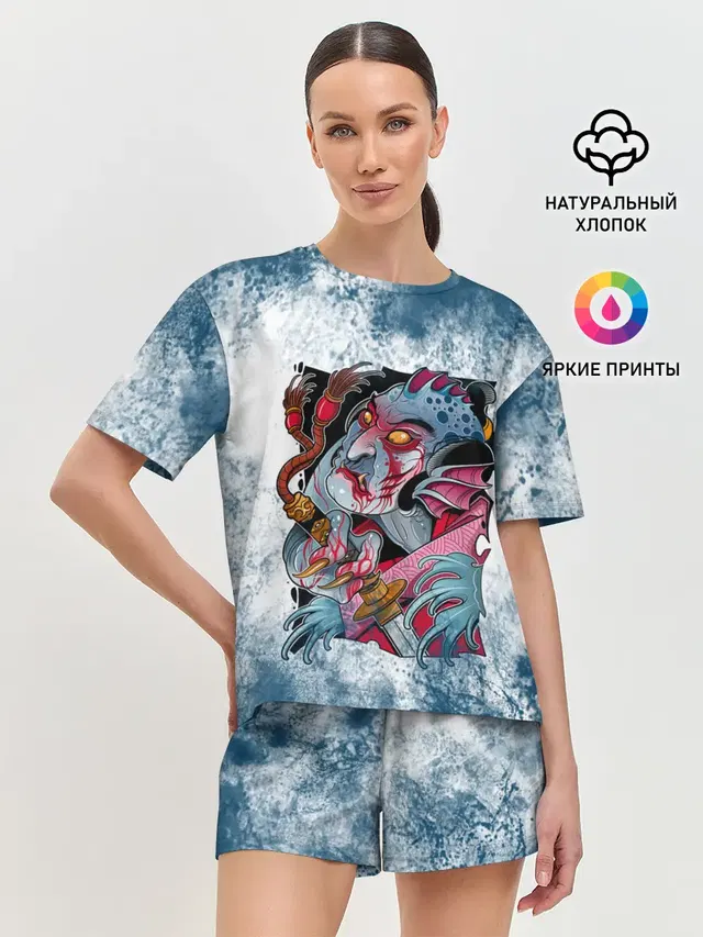 Женская пижама с шортами
