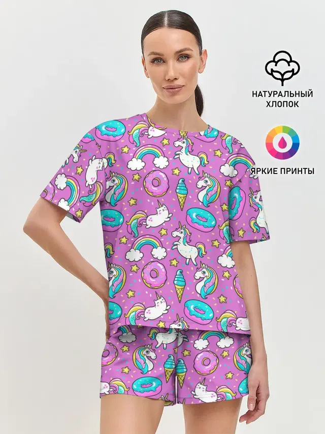 Женская пижама с шортами