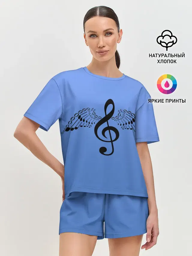 Женская пижама с шортами