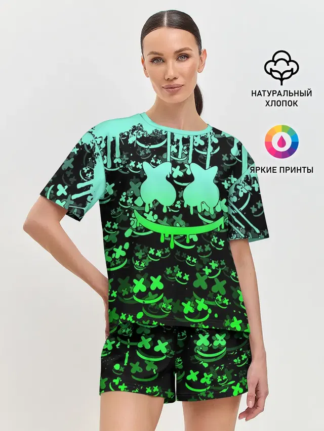 Женская пижама с шортами