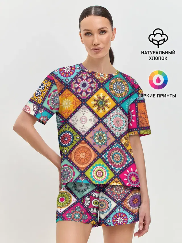 Женская пижама с шортами