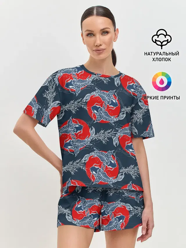 Женская пижама с шортами