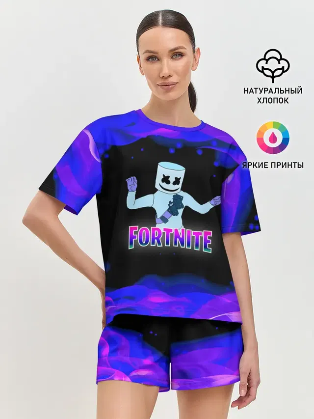 Женская пижама с шортами