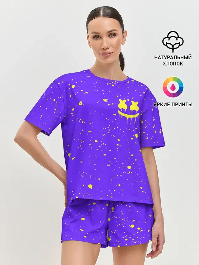 Женская пижама с шортами