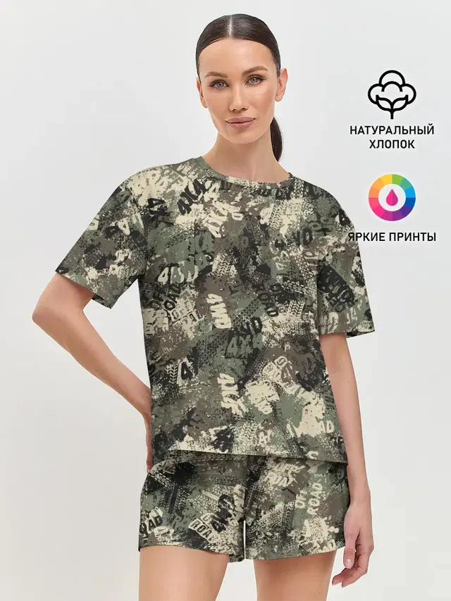 Женская пижама с шортами