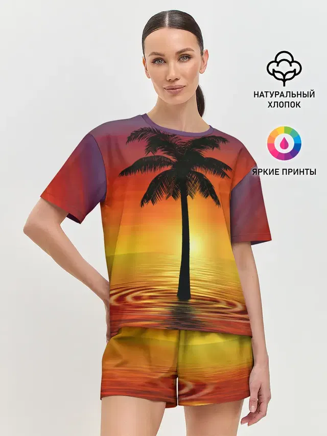 Женская пижама с шортами
