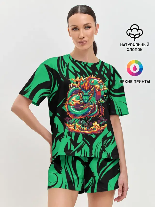 Женская пижама с шортами