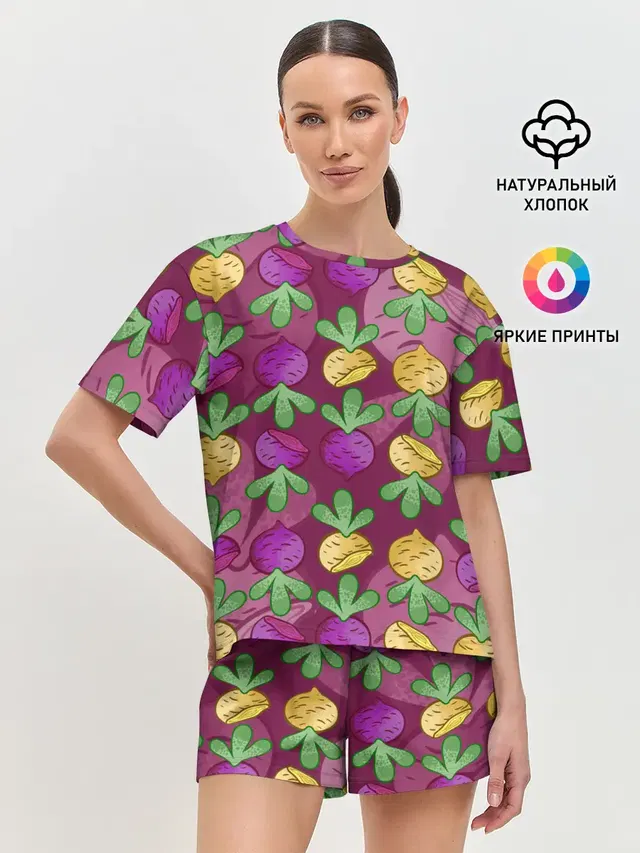 Женская пижама с шортами