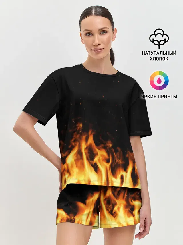 Женская пижама с шортами
