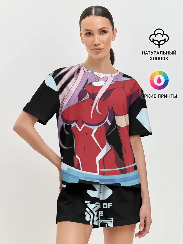 Женская пижама с шортами