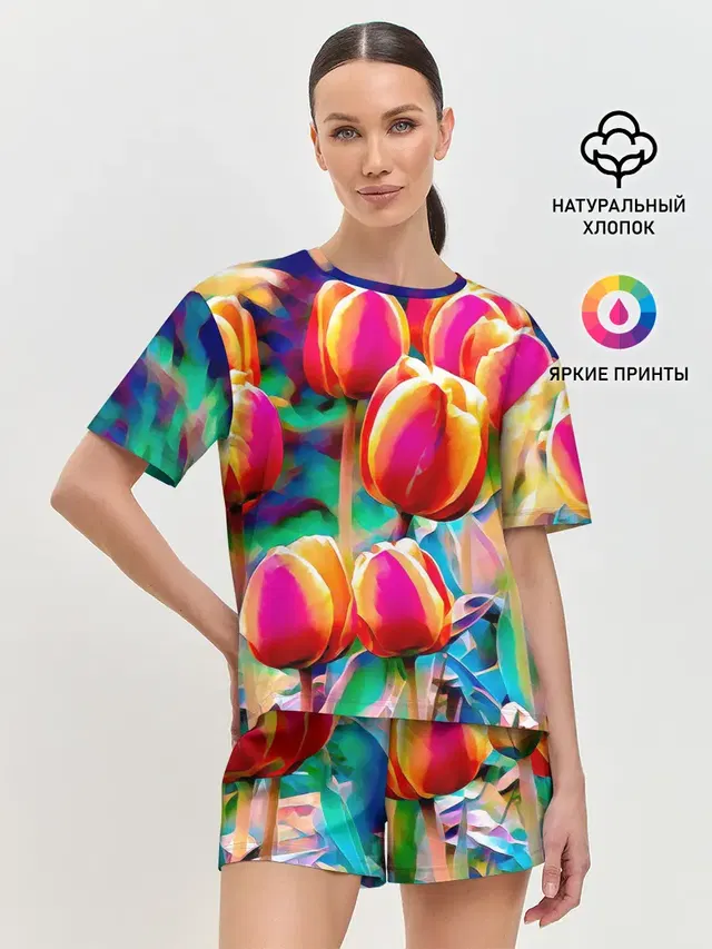 Женская пижама с шортами