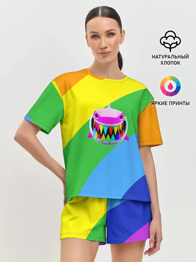 Женская пижама с шортами