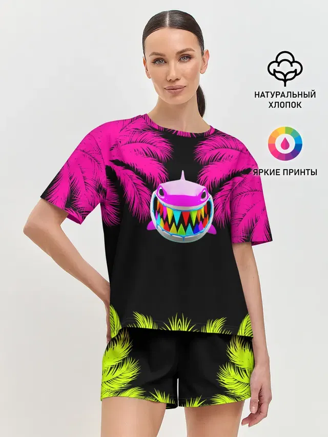 Женская пижама с шортами
