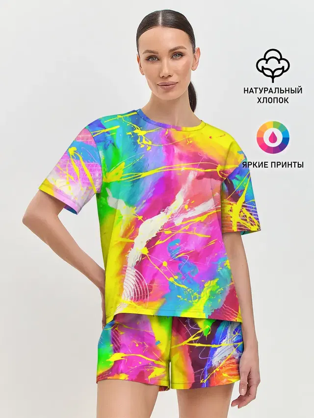 Женская пижама с шортами
